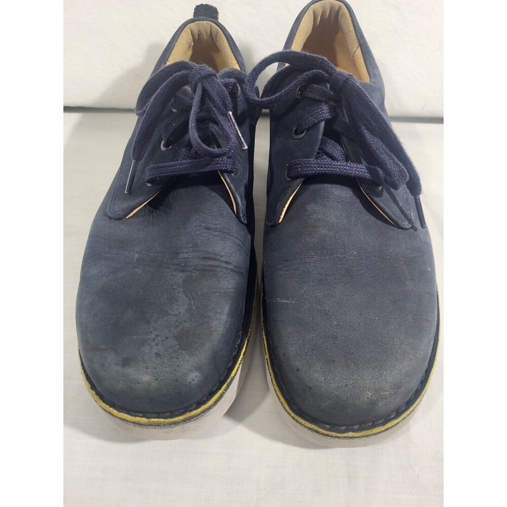 Samuel Hubbard 9 Navy Blue Shoes Suede Athletic W1310-066 Leather 5118M Lace Up